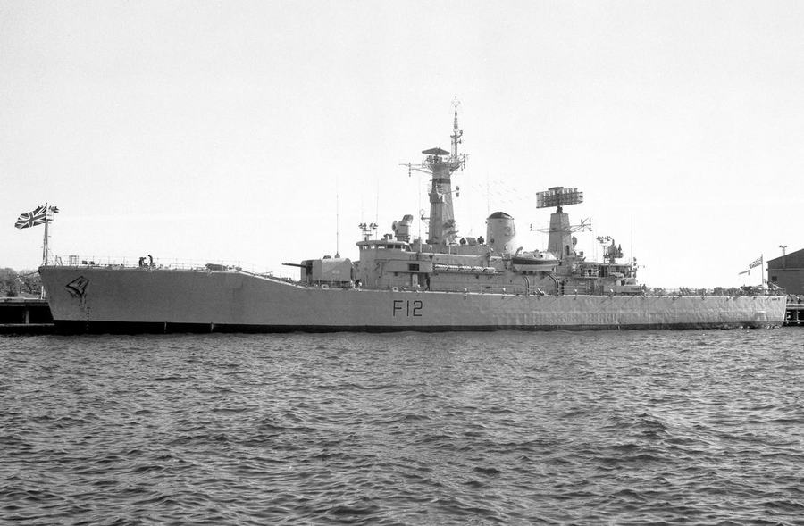 HMS Achilles (F12) alongside