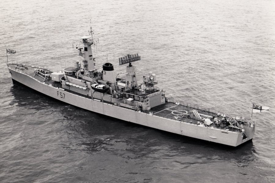 HMS Andromeda (F57), a Leander class frigate of the Royal Navy