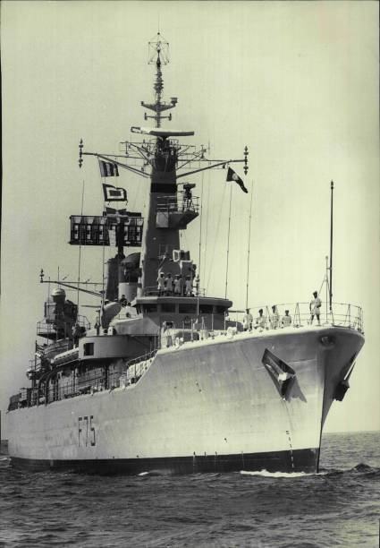 HMS Charybdis (F75) bow view