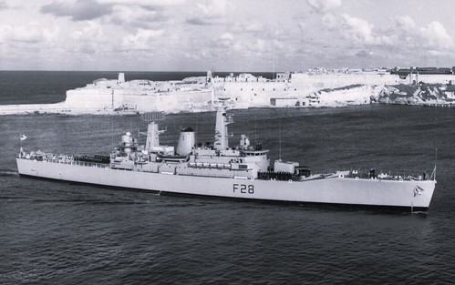 HMS Cleopatra entering Malta Grand Harbour