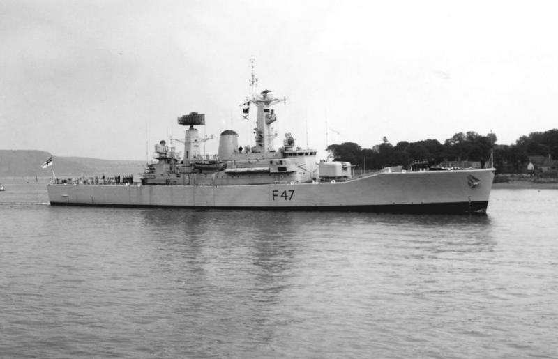 HMS Danae (F47)  Plymouth Sound