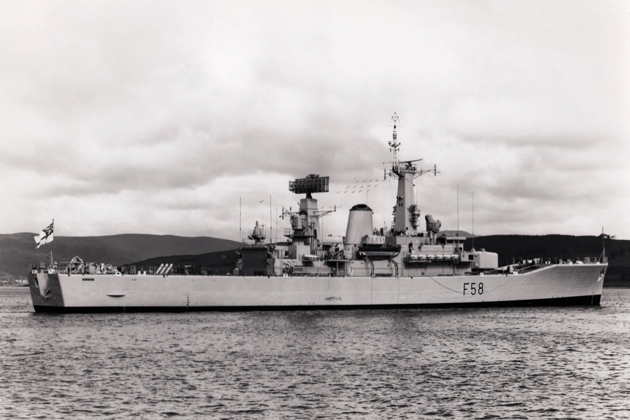 HMS Hermione (F58) Plymouth Sound