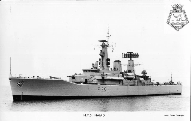 HMS Naiad (F39) at sea
