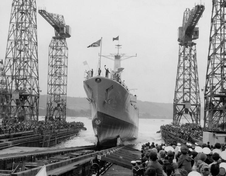 HMS Scylla (F71) launched