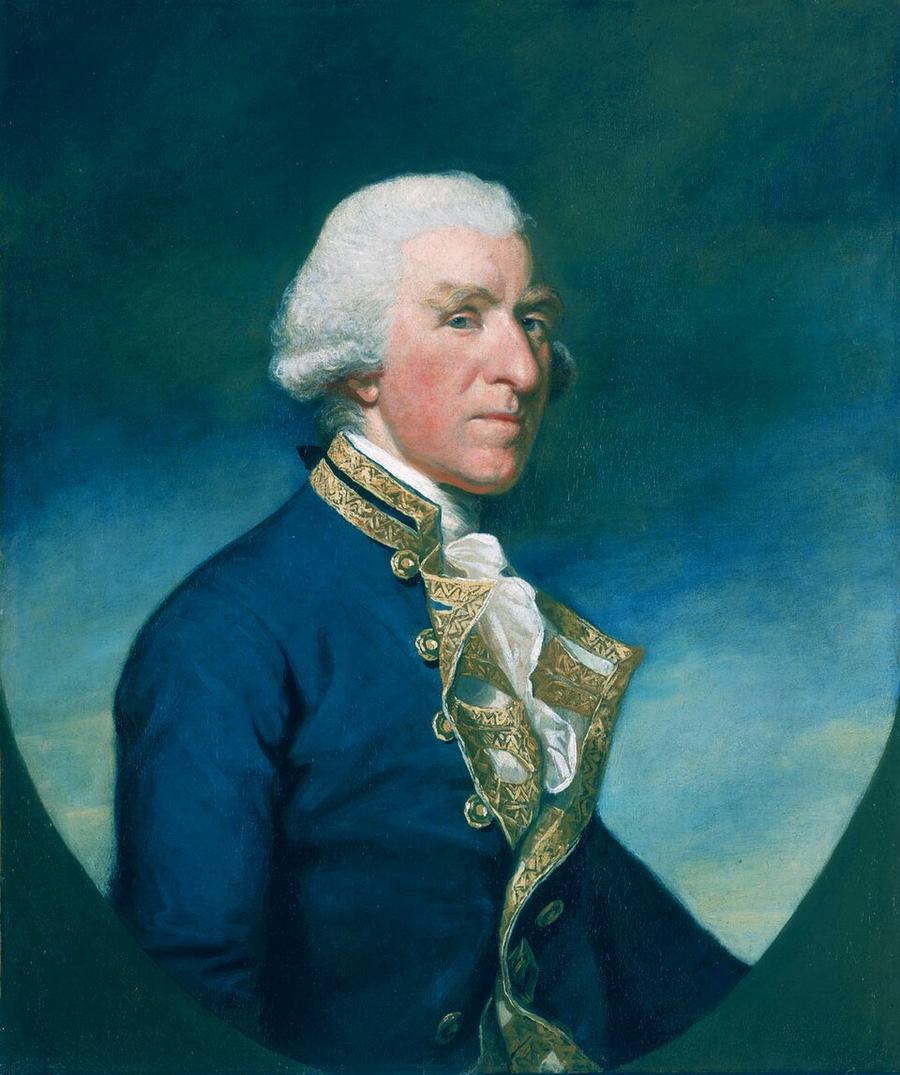 Samuel Hood, 1st Viscount Hood, 12 Decemeber 1724 - 27 January 1816, by James Northcote 1784
