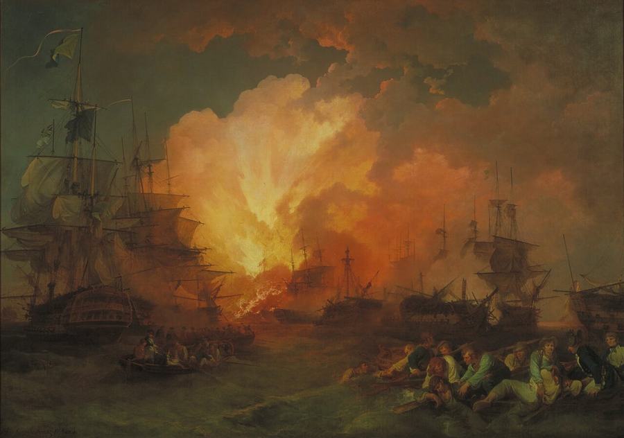 The Battle of the Nile by James De Loutherbourg. Tate, Britain, London