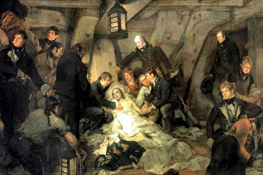 The Death of Nelson (Arthur William Devis, 1807. National Maritime Museum